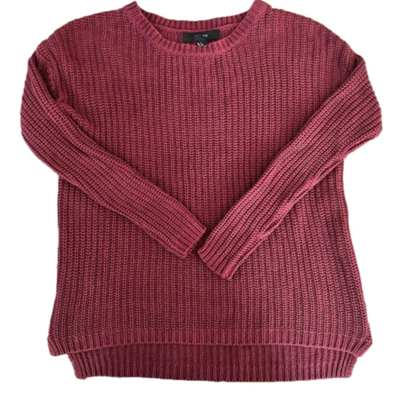 Forever 21 Sweaters - Forever21 Red Heavy Knitted Long Sleeve Sweater Size Medium